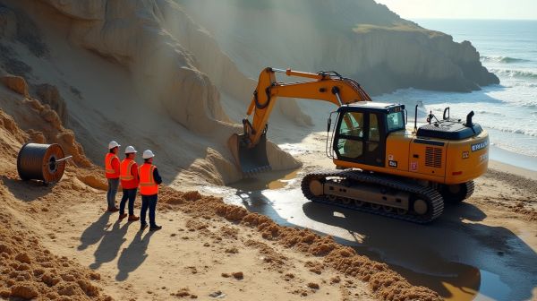 Réaliser une tranchée pour un enfouissement de câble efficace dans la Manche